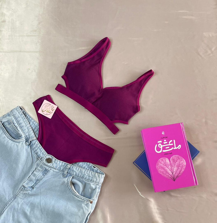 ست نیمتنه و شورت زنانه کبریتی بغل باز