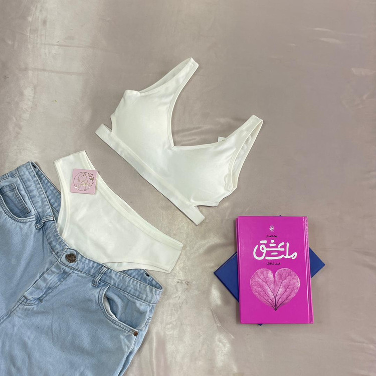 ست نیمتنه و شورت زنانه کبریتی بغل باز